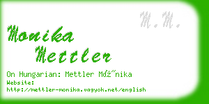 monika mettler business card